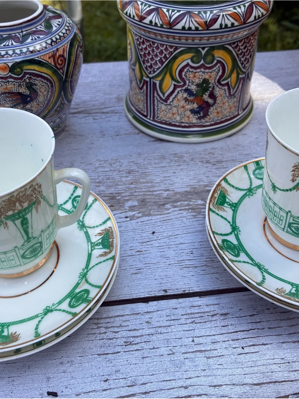 Vintage European Porcelain & Pottery Bundle - 7 Pieces (Lomonosov & Coimbra)